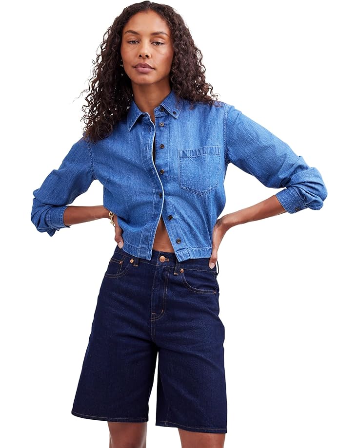 6pm Madewell Bermuda Shorts In Bronxville Wash Women's