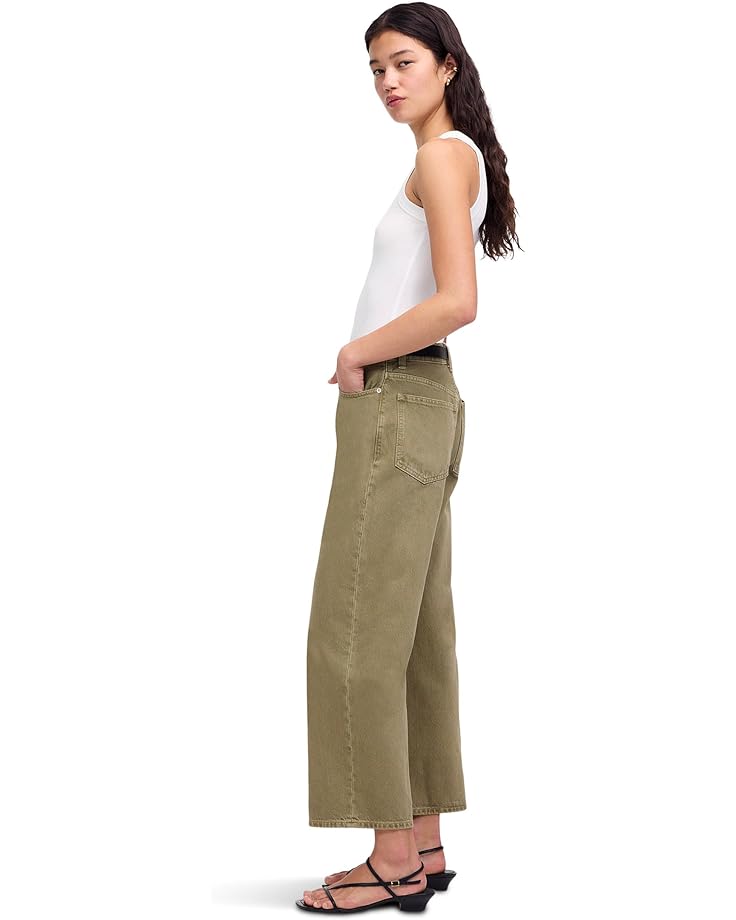 Madewell Perefect Vintage Wide Crop In Faded Fatigue Women's