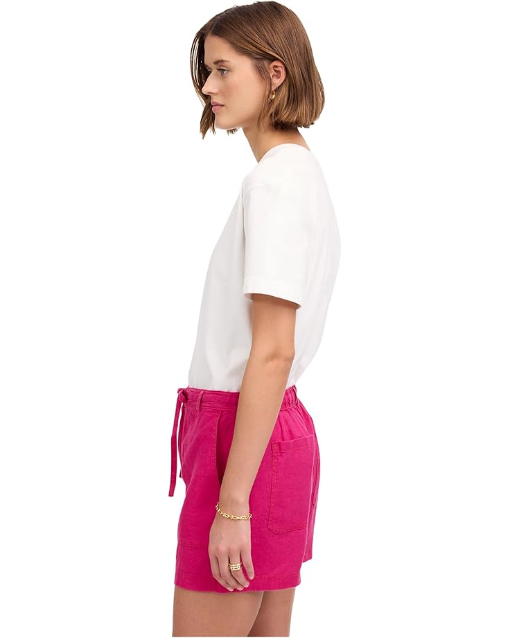 6pm Madewell Pull-On Drawstring Shorts In 100% Linen Women's