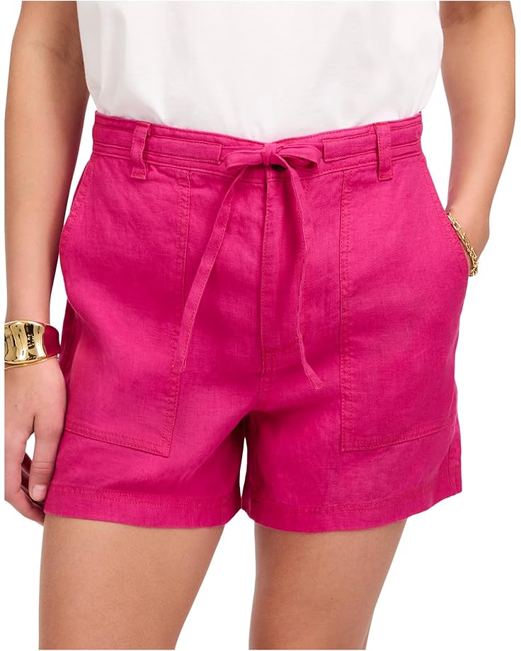 6pm Madewell Pull-On Drawstring Shorts In 100% Linen Women's