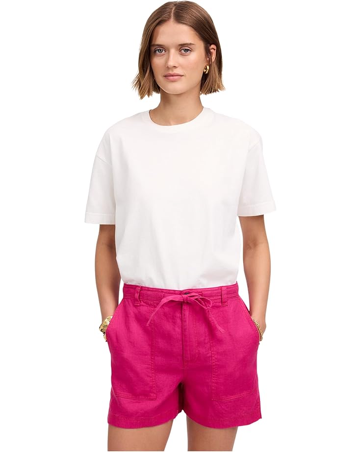 6pm Madewell Pull-On Drawstring Shorts in 100% Linen Women's