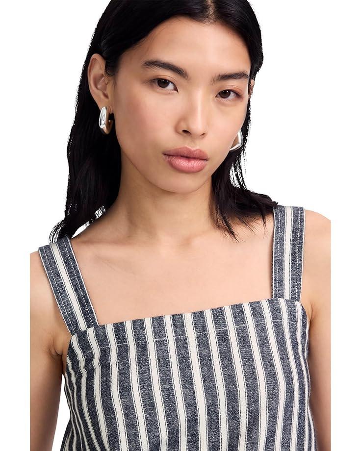 Madewell Shania Top - Striped Twill Linen Women's