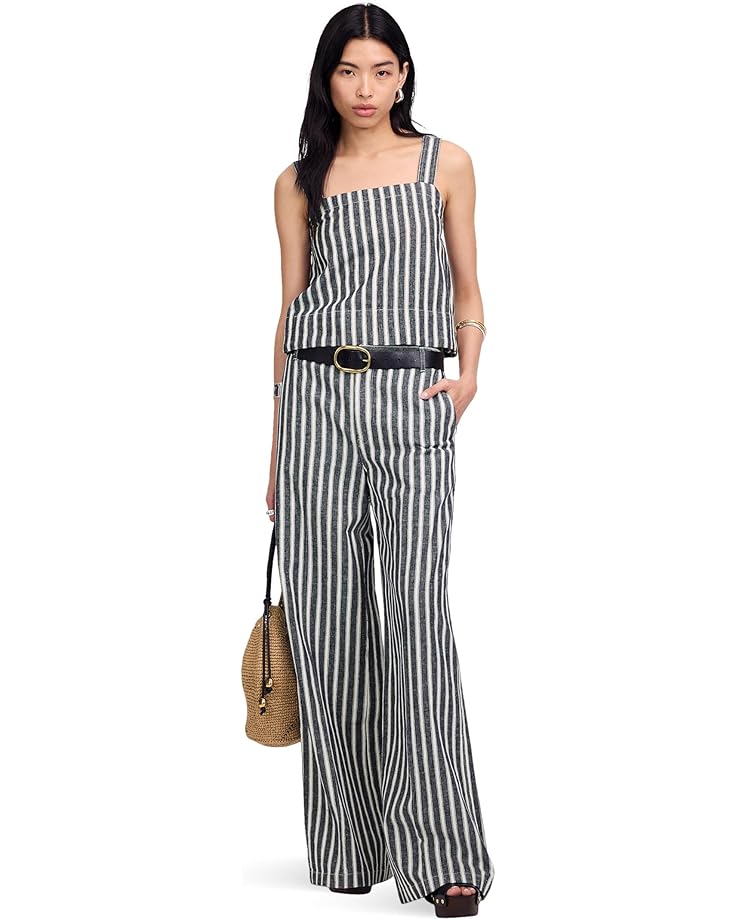 Madewell Shania Top - Striped Twill Linen Women's