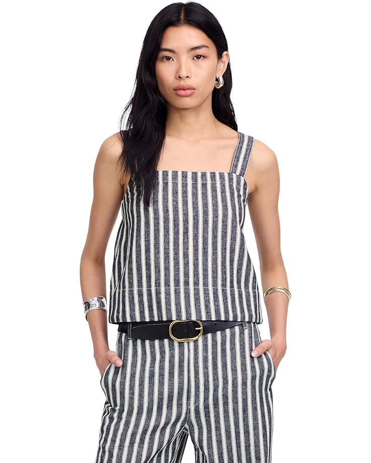 Madewell Shania Top - Striped Twill Linen Women's