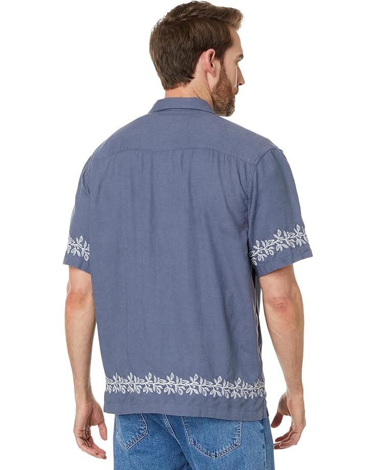 Madewell Ss Easy All Over Border Embroidery Men's Night Indigo
