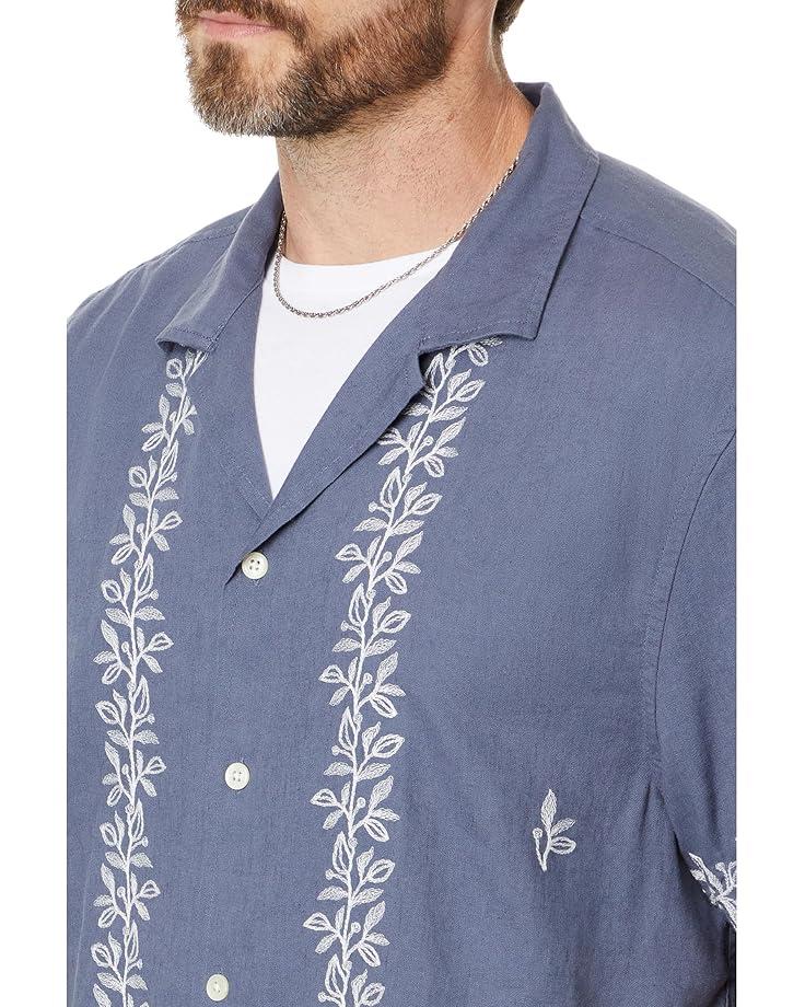 Madewell Ss Easy All Over Border Embroidery Men's Night Indigo