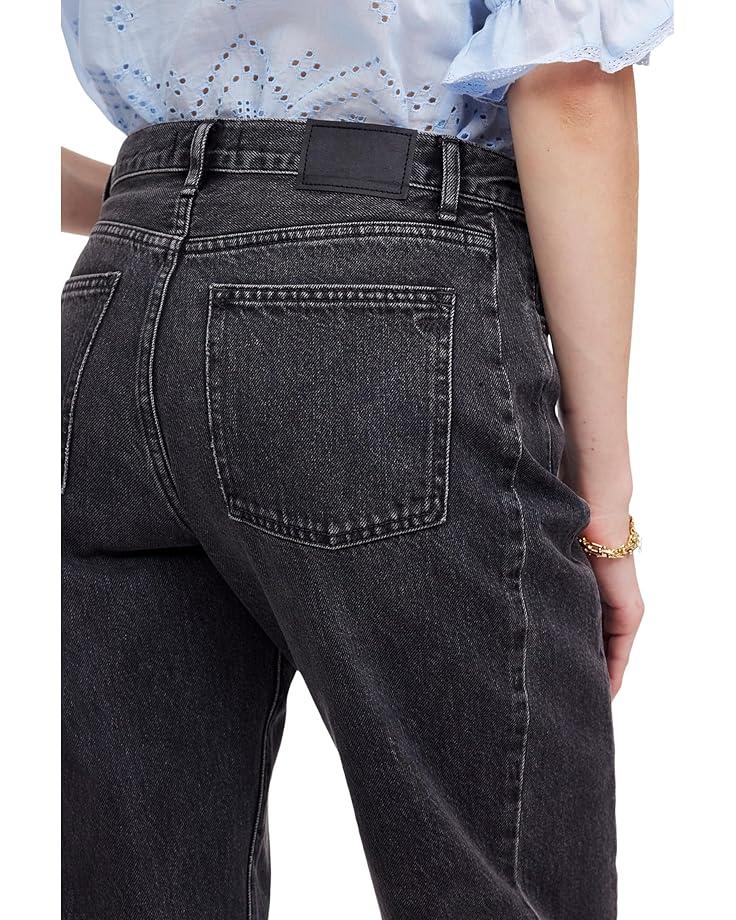 6pm Madewell The Darted Barrel-leg Jean In Black Women's