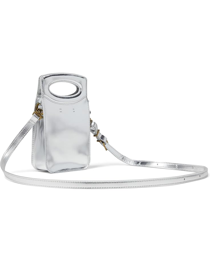 6pm Madewell The Toggle Phone Bag In Specchio Leather