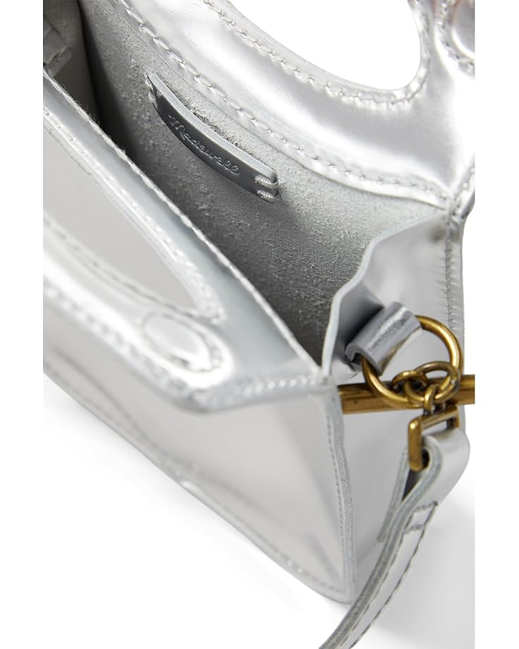 6pm Madewell The Toggle Phone Bag In Specchio Leather