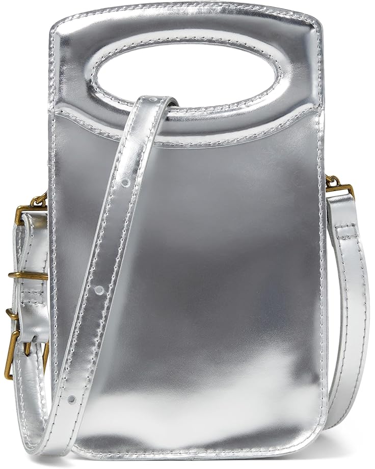 6pm Madewell The Toggle Phone Bag in Specchio Leather