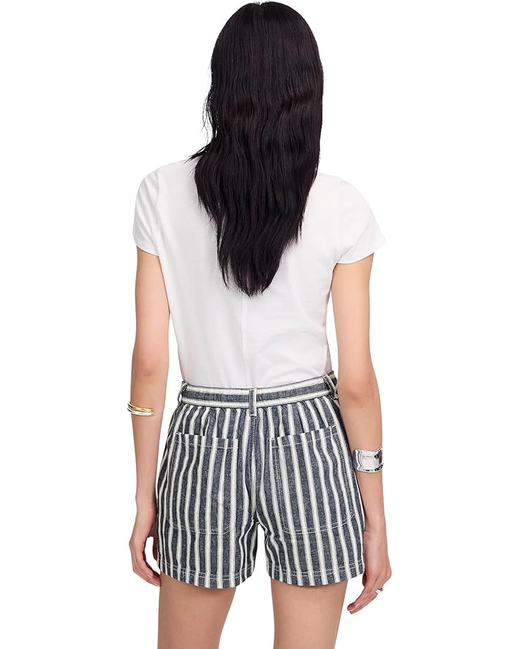 Madewell Utility E Back Shorts - Striped Twill Line Women's