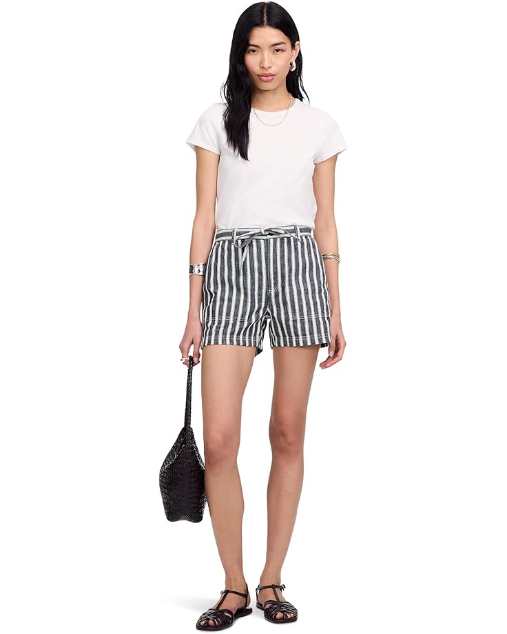 Madewell Utility E Back Shorts - Striped Twill Line Women's