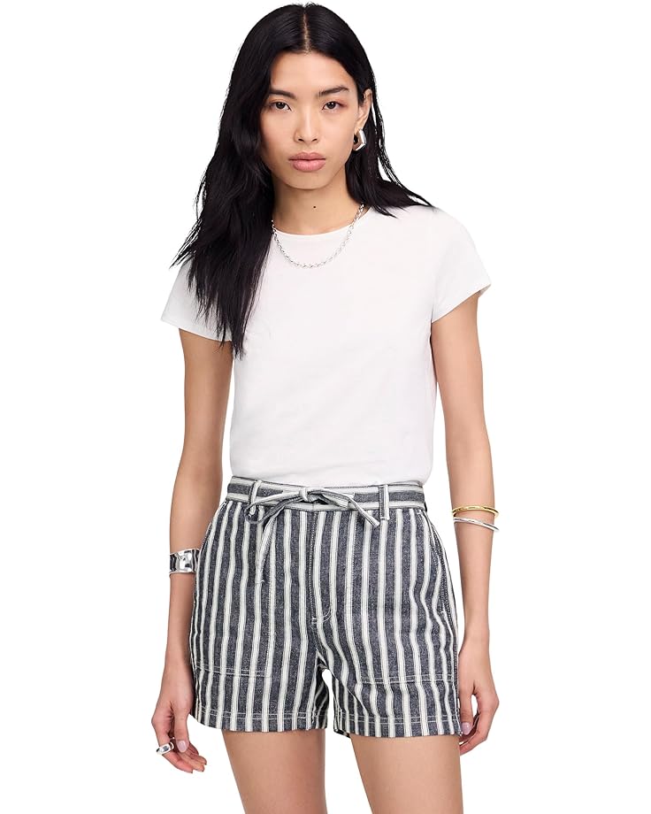 Madewell Utility E Back Shorts - Striped Twill Line Women's