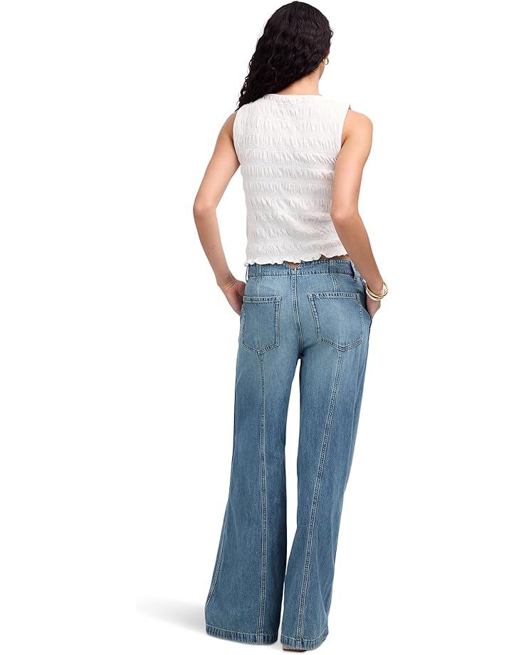 6pm Madewell Wide Sweep Trouser With Seam In Robertson Wash Women's