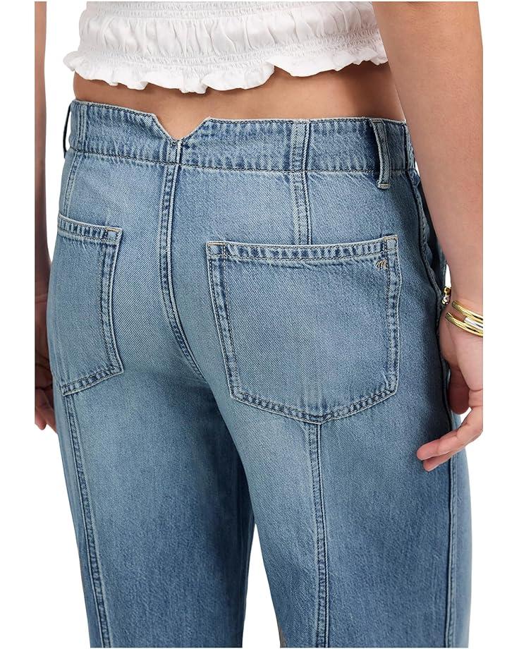 6pm Madewell Wide Sweep Trouser With Seam In Robertson Wash Women's