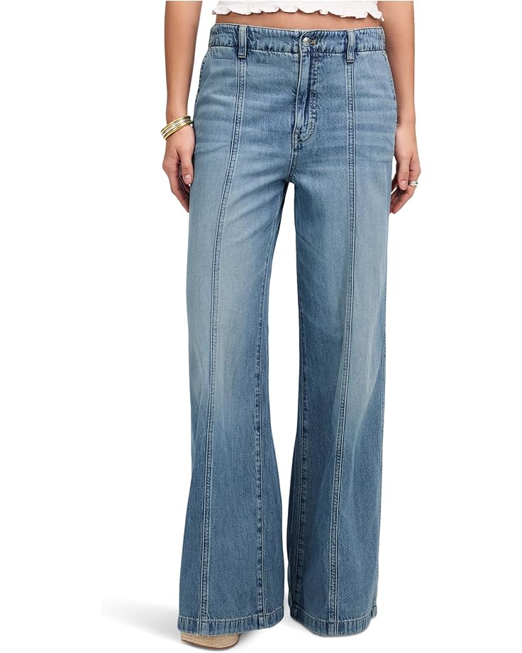 6pm Madewell Wide Sweep Trouser with Seam in Robertson Wash Women's