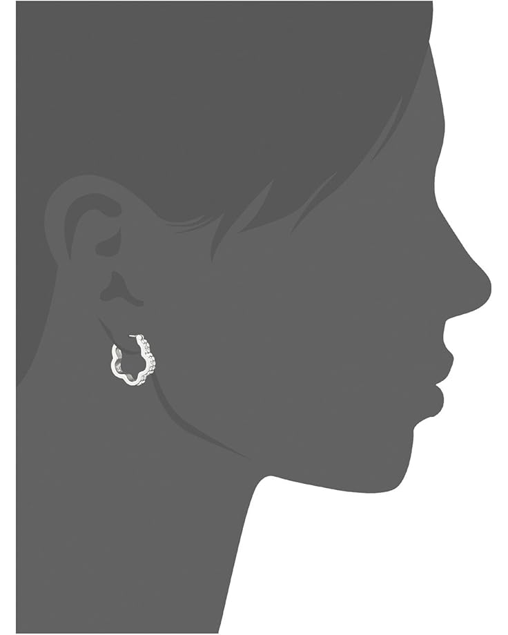 6pm Marc By Marc Jacobs Diamonds And Daisies Daisy Window Mini Hoops Earrings