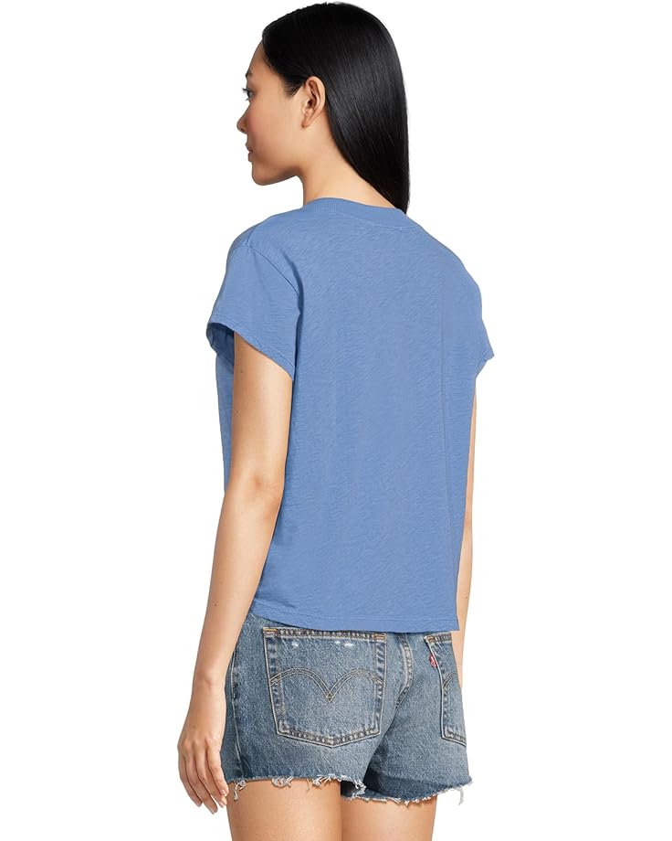Michael Stars Harlan Cropped V-Neck Tee Women's