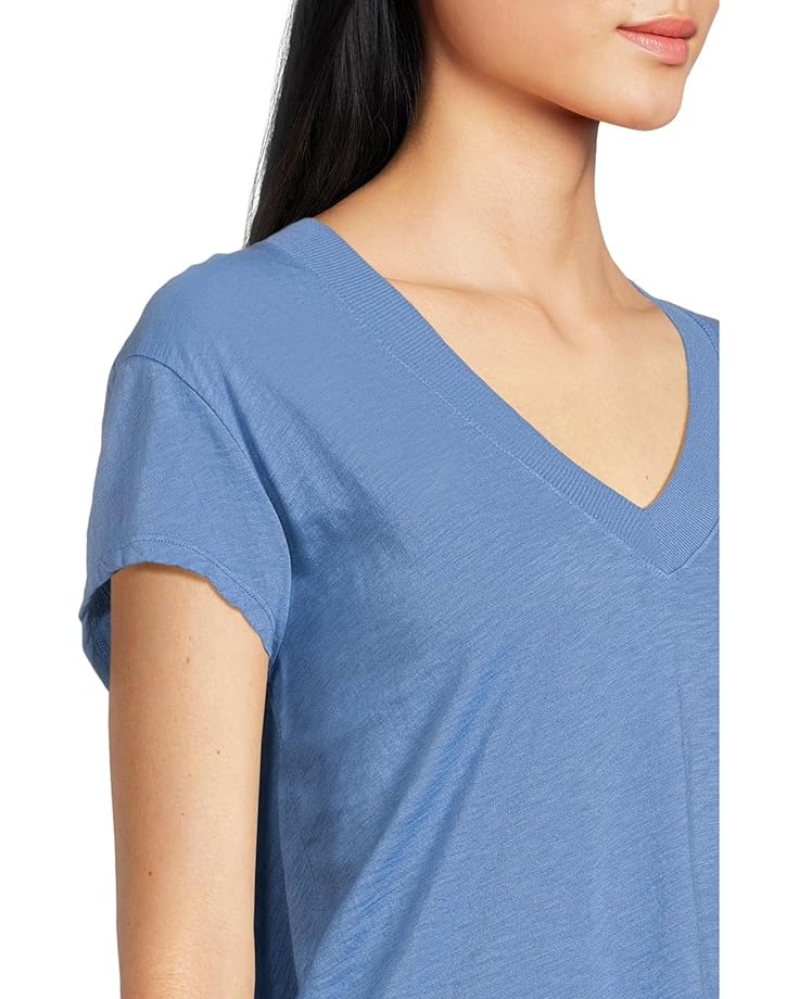 Michael Stars Harlan Cropped V-Neck Tee Women's