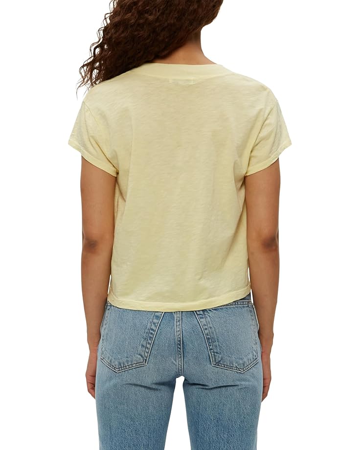 Michael Stars Harlan Cropped V-Neck Tee Women's