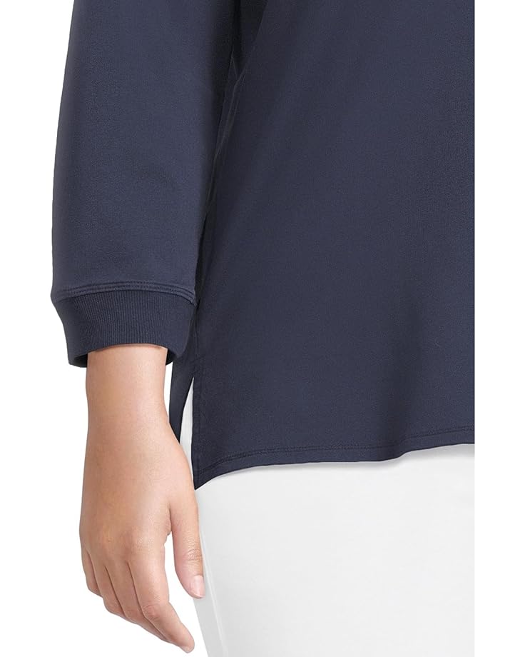 Mod-o-doc 3/4 Sleeve Hi-Lo Tunic With Side Slits Women's