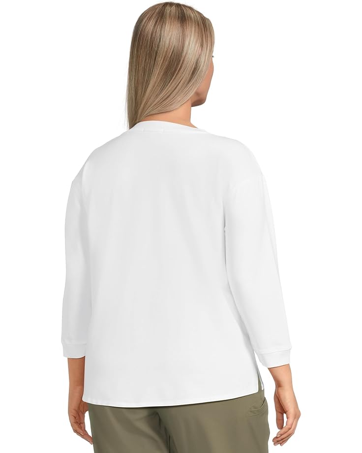 Mod-o-doc 3/4 Sleeve Hi-Lo Tunic With Side Slits Women's