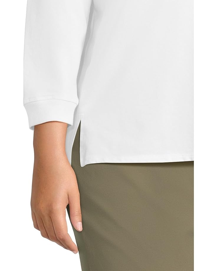 Mod-o-doc 3/4 Sleeve Hi-Lo Tunic With Side Slits Women's
