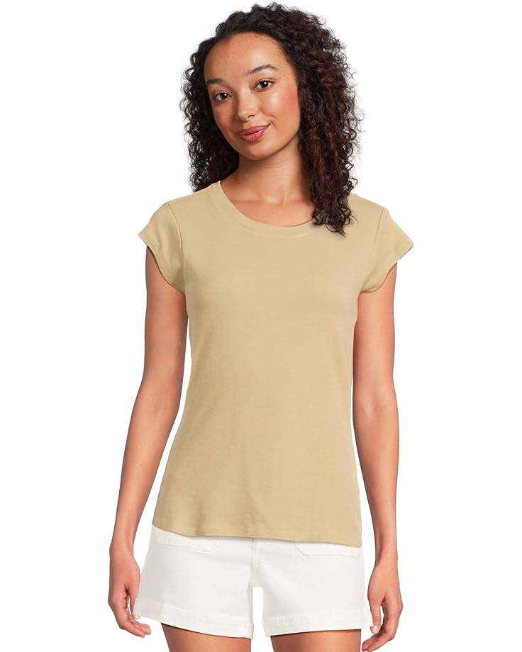 6pm Mod-o-doc Cap Sleeve Crew Neck Slim Tee Women's