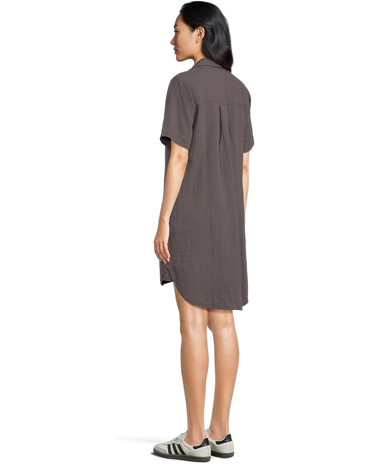 6pm Mod-o-doc Half Sleeve Swing Shirt Dress Women's