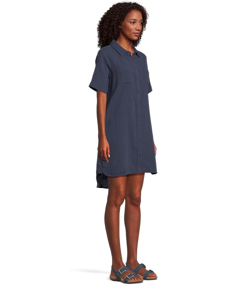 6pm Mod-o-doc Half Sleeve Swing Shirt Dress Women's