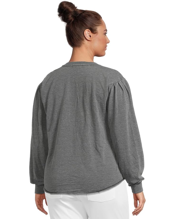 Mod-o-doc Long Pleated Sleeves Sweatshirt Women's Black