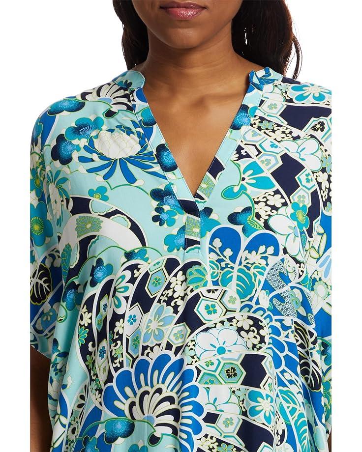 N By Natori Fusion Fans Challis Short Sleeve Pajama Women's