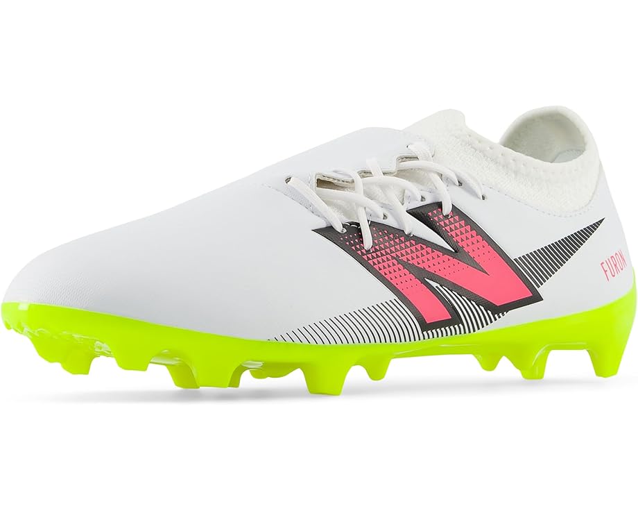 New Balance FURON DISPATCH FG V7+ Soccer Cleats Unisex White/Hi-Lite