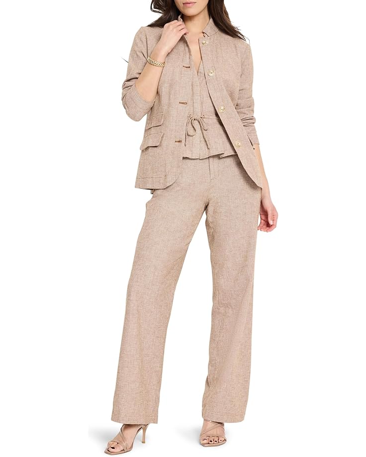NIC+ZOE 31" Linen Cotton Eliot Wide-leg Pants Women's
