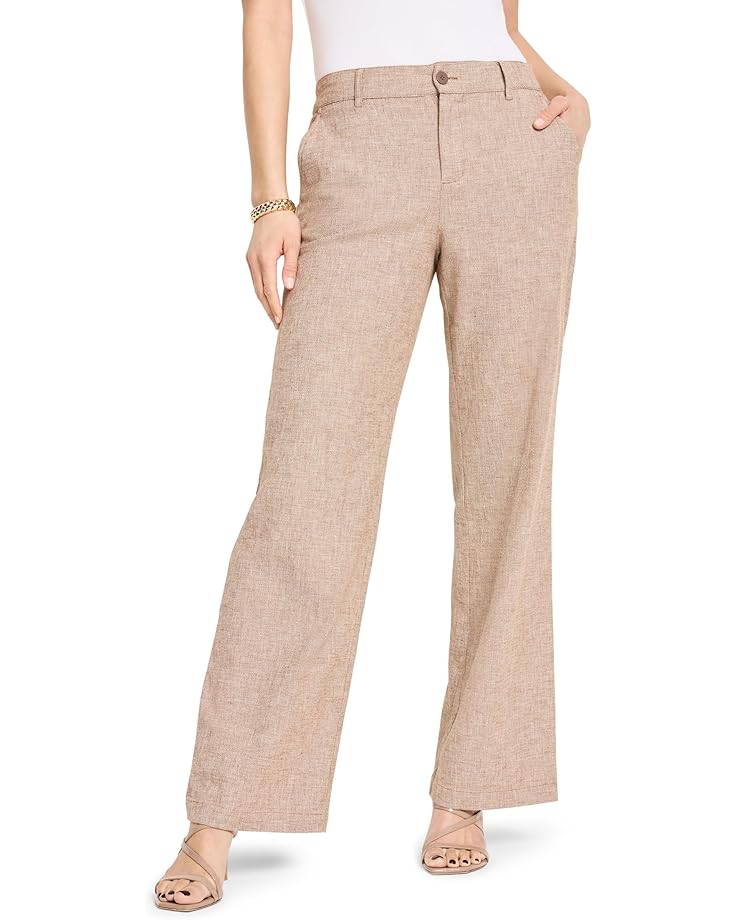 NIC+ZOE 31" Linen Cotton Eliot Wide-leg Pants Women's