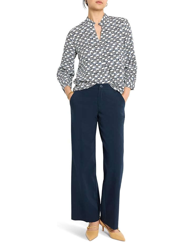 6pm NIC+ZOE 31" Seasonless Cotton Wide-Leg Trousers Women's