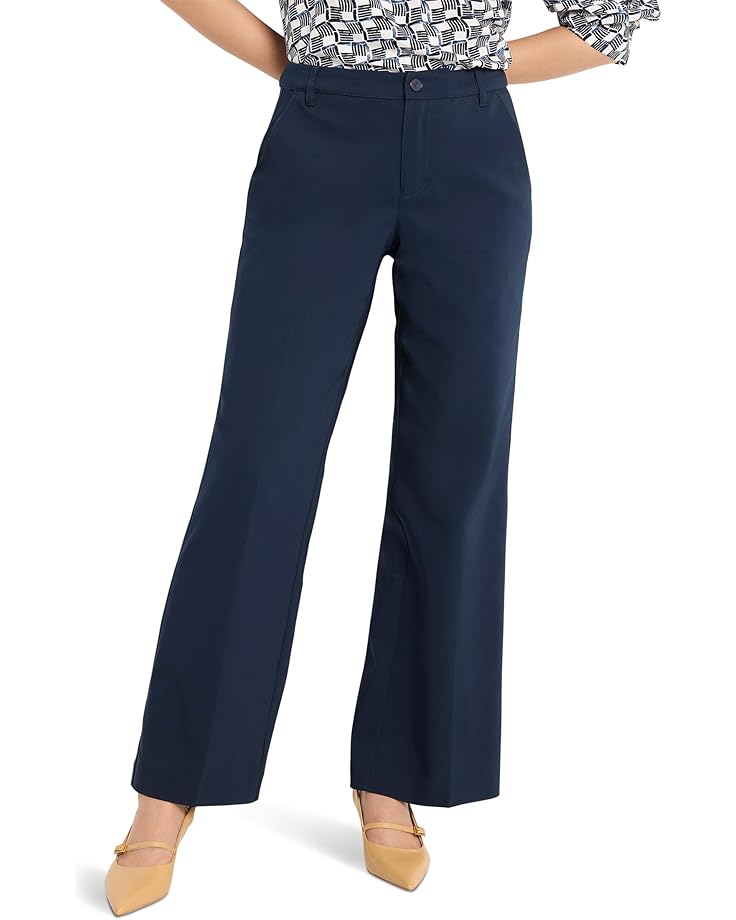 6pm NIC+ZOE 31" Seasonless Cotton Wide-Leg Trousers Women's