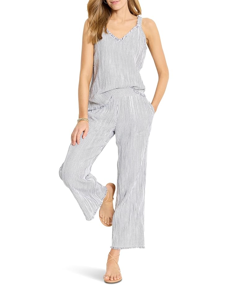 6pm NIC+ZOE Petite 28" Pinstripe Gauze Wide-Leg Pant Women's