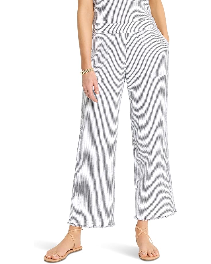 6pm NIC+ZOE Petite 28" Pinstripe Gauze Wide-Leg Pant Women's