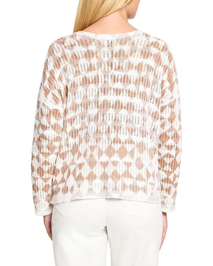 NIC+ZOE Petite Textured Diamond Sweater Women's