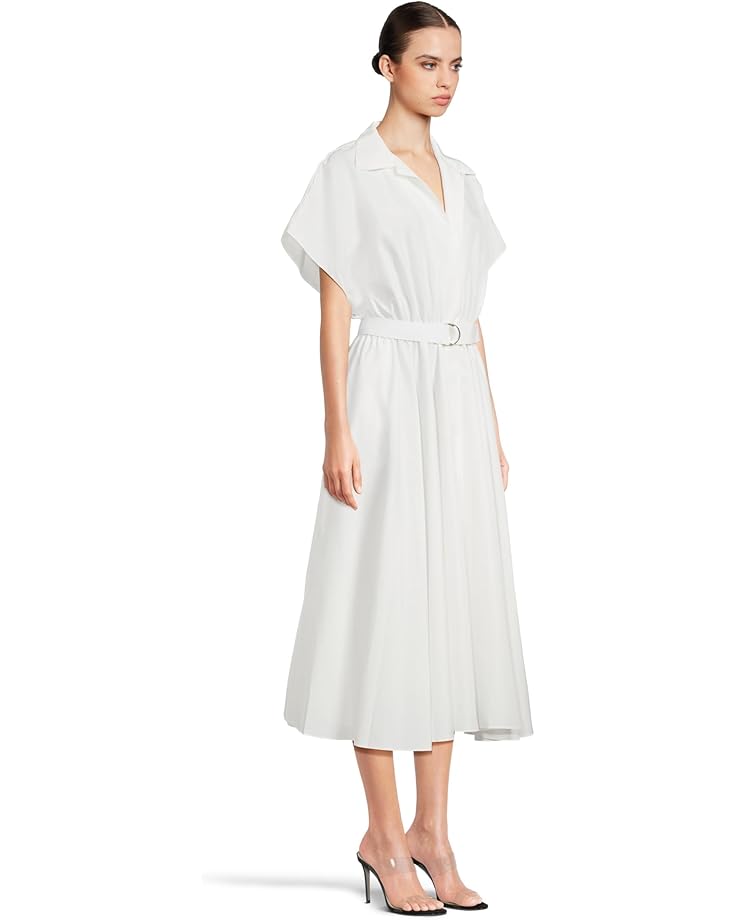 6pm Norma Kamali Super Oversized Sleeveless Boyfriend Neck Shirt Flared Dress To Mid-thigh Women's