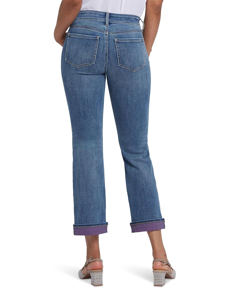 6pm NYDJ Marilyn Straight Ankle Color Cuff Jeans In Majorca Bay Women's