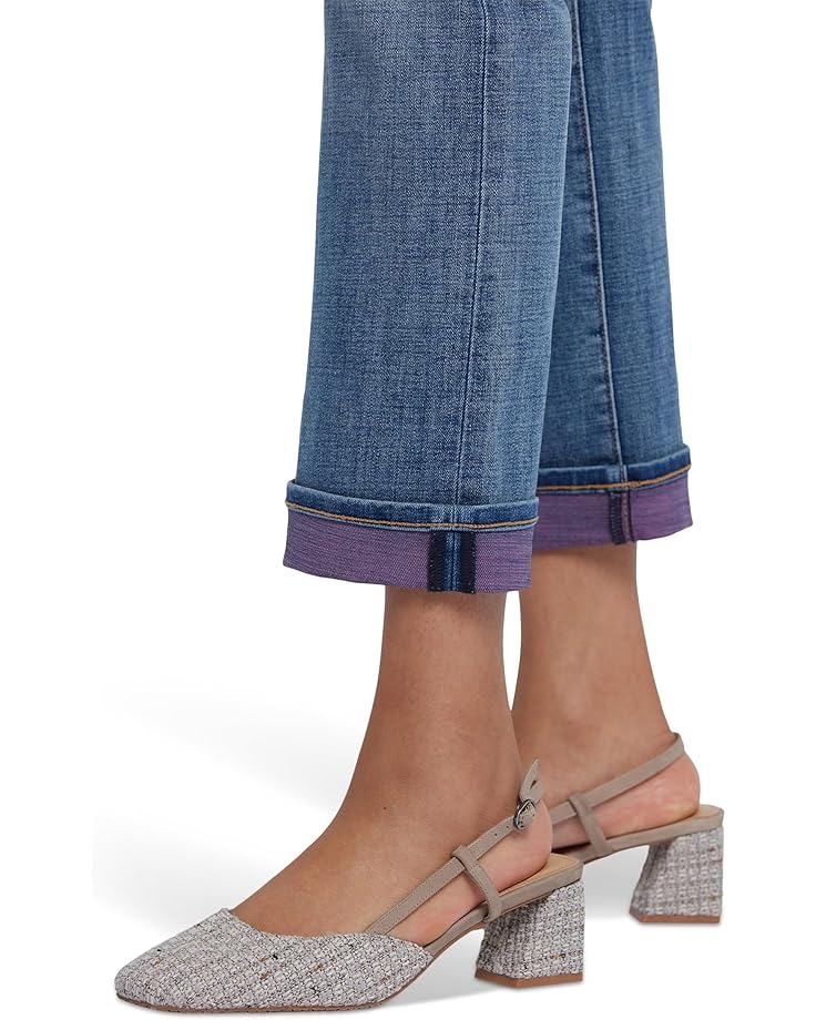 6pm NYDJ Marilyn Straight Ankle Color Cuff Jeans In Majorca Bay Women's