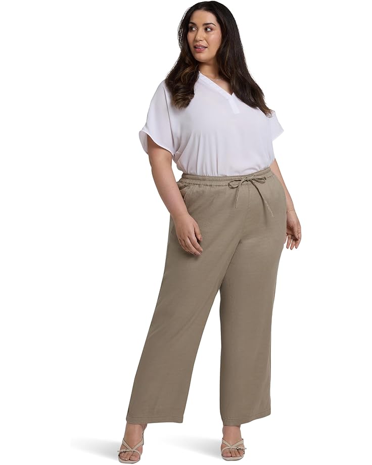 NYDJ Plus Relaxed Drawstring Pull-On Pants Women's