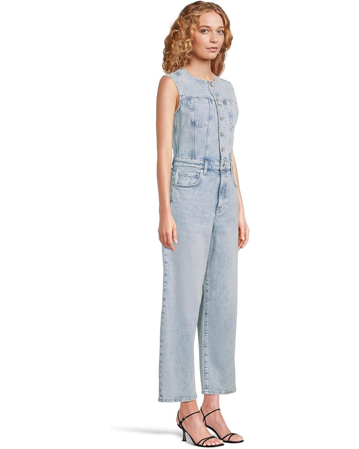 Paige Cirie Ankle Denim Jumpsuit In Mezza Women's
