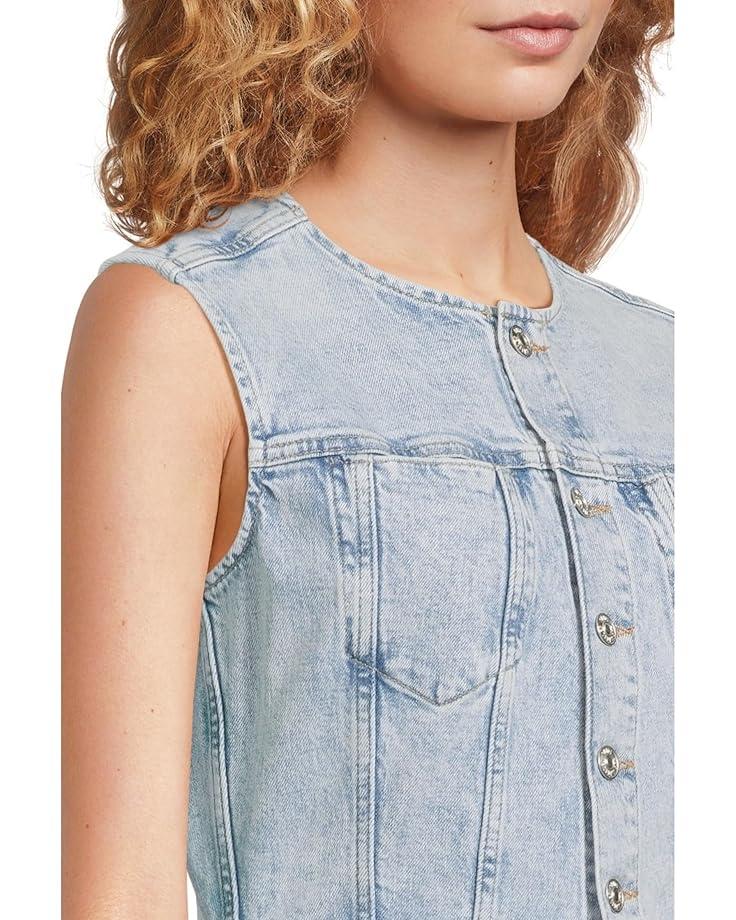 Paige Cirie Ankle Denim Jumpsuit In Mezza Women's