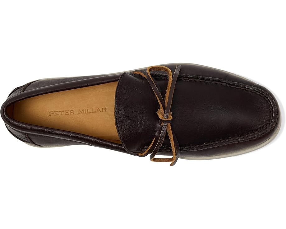 6pm Peter Millar Excursionist Leather Boat Shoes Men's