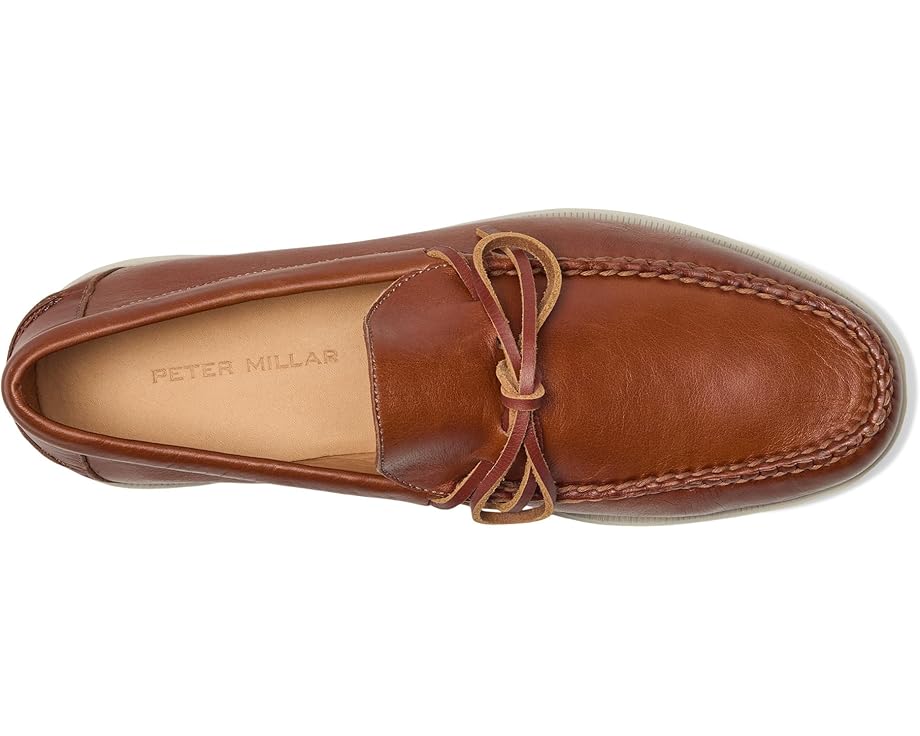 6pm Peter Millar Excursionist Leather Boat Shoes Men's