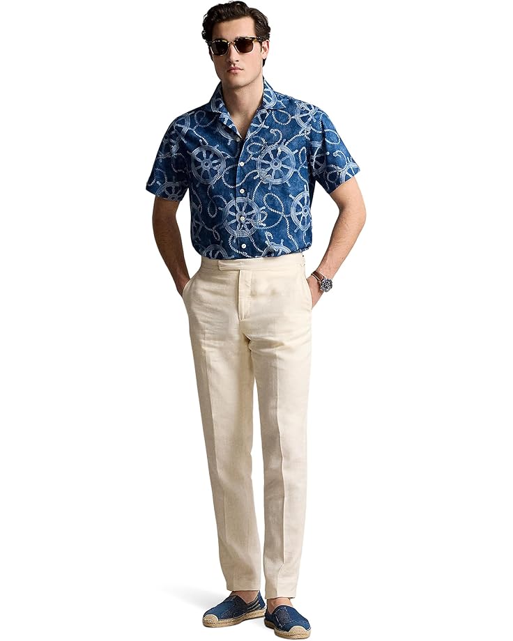 Polo Ralph Lauren Classic Fit Cotton-Linen Camp Shirt Men's