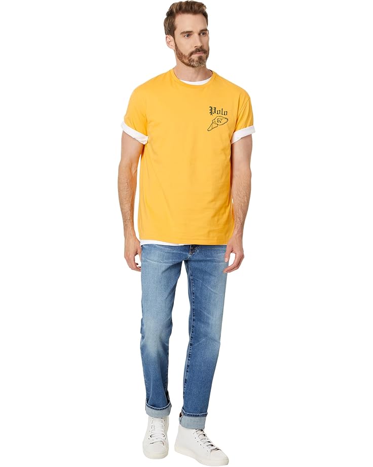 Polo Ralph Lauren Classic Fit Jersey Graphic T-Shirt Men's Gold Bugle